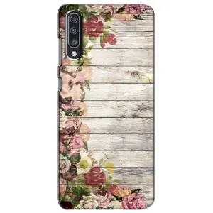 Чехлы с тематикой "ЦВЕТЫ" на Samsung Galaxy A70 2019 (A705F) (Плетущиеся цветы)