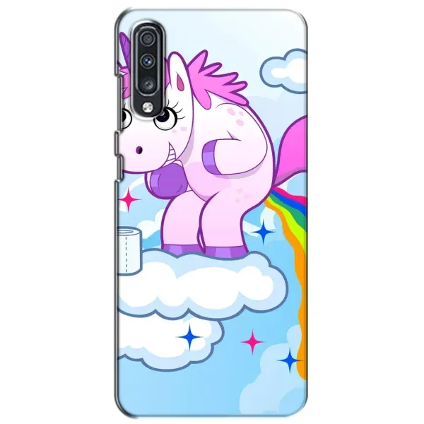 Чехол с рисунком «Радуга единорожка» для Samsung Galaxy A70 2019 (A705F)