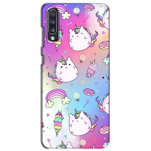 Чехол с рисунком «Радуга и Единорог» для Samsung Galaxy A70 2019 (A705F)
