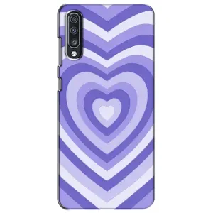 Чохли з тематикою "Маленькі Сердчеки" на Samsung Galaxy A70 2019 (A705F) (Серце фіолет)