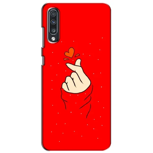 Чехол с рисунком «Сердце на красном» для Samsung Galaxy A70 2019 (A705F) Чехол с рисунком «Сердце на красном» для Samsung Galaxy A70 2019 (A705F)
