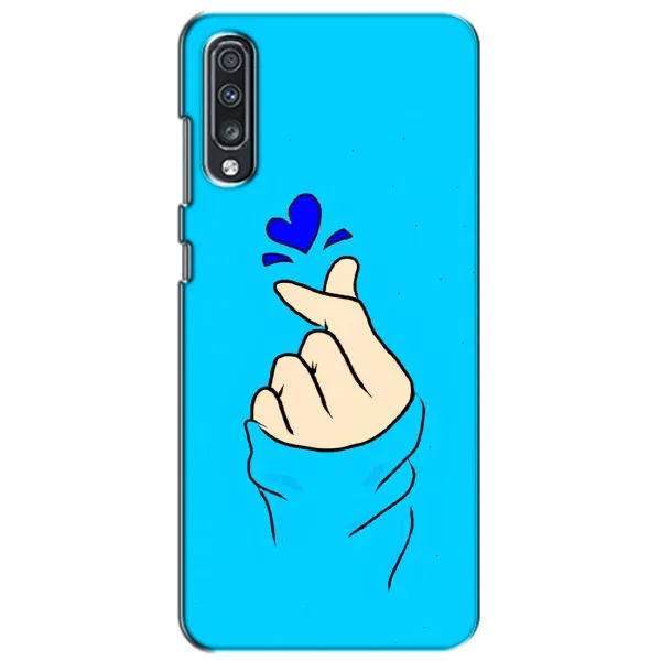 Чехол с рисунком «Сердце на синем» для Samsung Galaxy A70 2019 (A705F) Чехол с рисунком «Сердце на синем» для Samsung Galaxy A70 2019 (A705F)