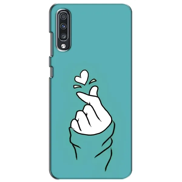 Чехол с рисунком «Сердечко на бирюзовом» для Samsung Galaxy A70 2019 (A705F) Чехол с рисунком «Сердечко на бирюзовом» для Samsung Galaxy A70 2019 (A705F)