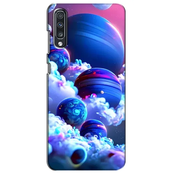Чехол с рисунком «Синие планеты» для Samsung Galaxy A70 2019 (A705F)