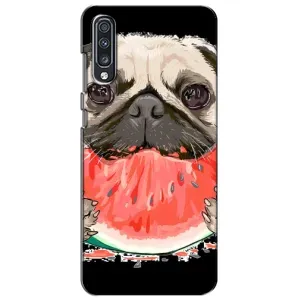 Чохол (ТПУ) Милі песики для Samsung Galaxy A70 2019 (A705F) (Смішний Мопс)