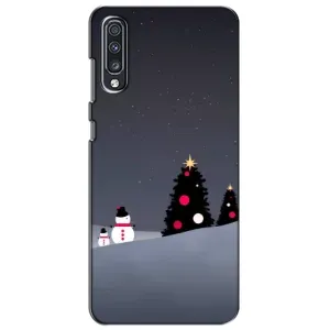 Чехлы на Новый Год Samsung Galaxy A70 2019 (A705F) (Снеговички)