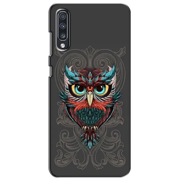 Чехол с рисунком «Сова на сером» для Samsung Galaxy A70 2019 (A705F) Чехол с рисунком «Сова на сером» для Samsung Galaxy A70 2019 (A705F)