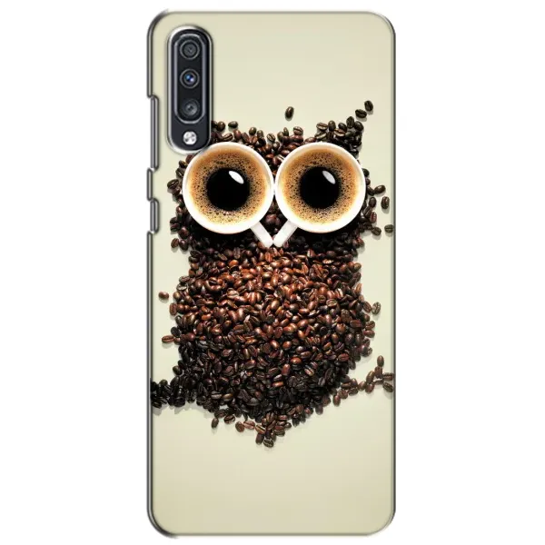 Чехол с рисунком «Сова с зерен кофе» для Samsung Galaxy A70 2019 (A705F) Чехол с рисунком «Сова с зерен кофе» для Samsung Galaxy A70 2019 (A705F)