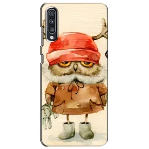 Чехлы с принтом СОВЫ для Samsung Galaxy A70 2019 (A705F) (Сова в шапке)