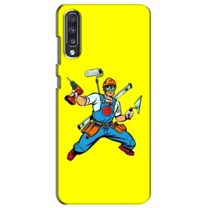 Силіконовий бампер (Працівники) на Samsung Galaxy A70 2019 (A705F) (Будівельник)