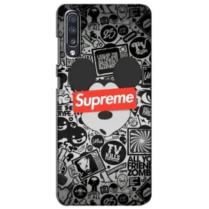 Чехол с Брендами одежды на Самсунг А70 (2019) (Supreme Маус)