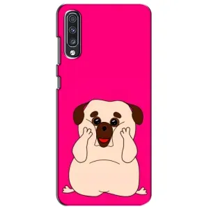 Чохол (ТПУ) Милі песики для Samsung Galaxy A70 2019 (A705F) (Веселий Мопсік)