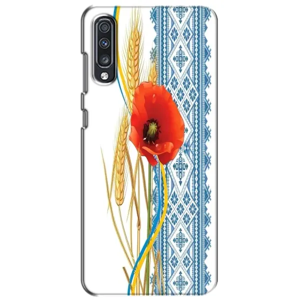 Чехол с рисунком «Вышиванка с цветком» для Samsung Galaxy A70 2019 (A705F) Чехол с рисунком «Вышиванка с цветком» для Samsung Galaxy A70 2019 (A705F)