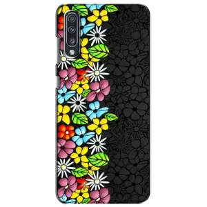 Чехол с Цветами для Samsung Galaxy A70 2019 (A705F) (Яркие цветы)