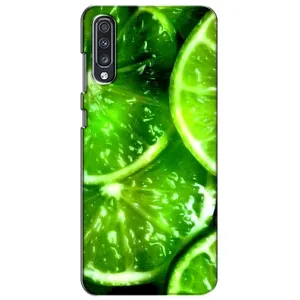 Чехол с изображением вкусной еды для Samsung Galaxy A70 2019 (A705F) (Яркий ЛАЙМ)