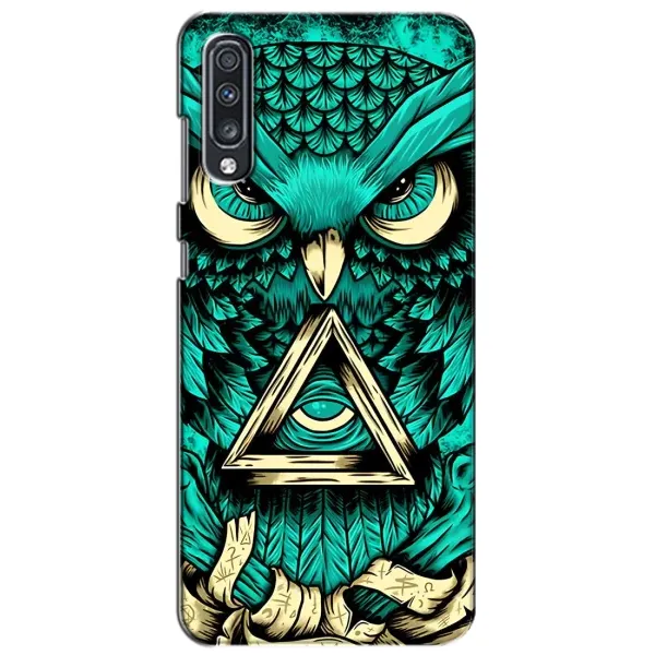 Чехол с рисунком «Зеленая сова» для Samsung Galaxy A70 2019 (A705F) Чехол с рисунком «Зеленая сова» для Samsung Galaxy A70 2019 (A705F)