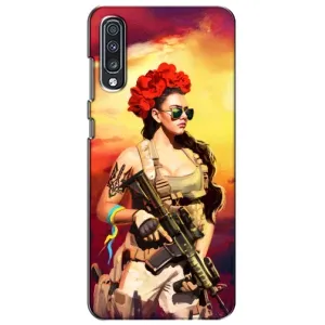 ЗСУ Чехлы (TPU) для Samsung Galaxy A70 2019 (A705F) (Женщина солдат)