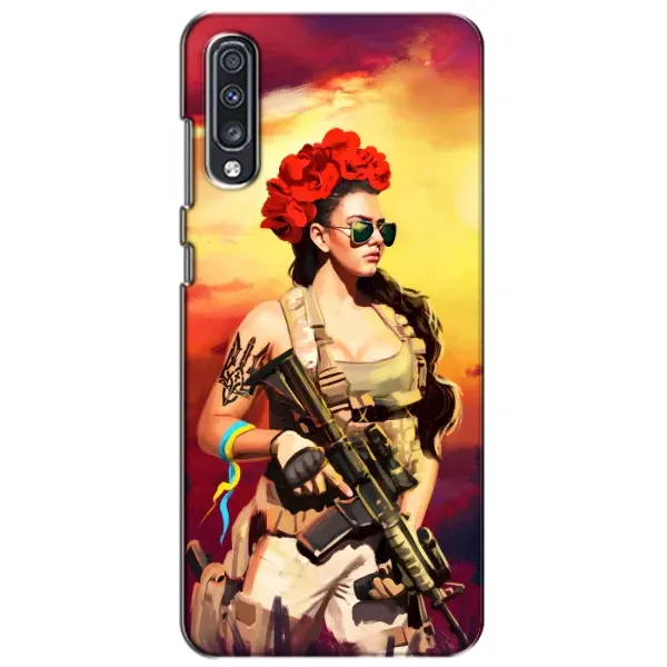 Чехол с рисунком «Женщина солдат» для Samsung Galaxy A70 2019 (A705F) Чехол с рисунком «Женщина солдат» для Samsung Galaxy A70 2019 (A705F)