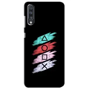 Чехол КИБЕРСПОРТ для Samsung Galaxy A70 2019 (A705F) (Значки Sony)