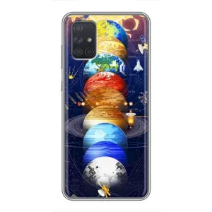 Чохол (ТПУ) з планетами на Samsung Galaxy A71 (A715) (Арт планети)