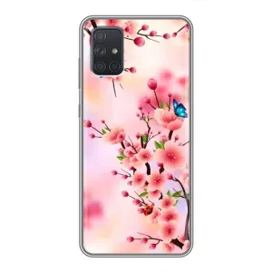 Чехол с принтом САКУРЫ на Samsung Galaxy A71 (A715) (Бабочки на сакуре)