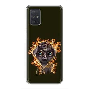 Чехлы на военную тематику для Samsung Galaxy A71 (A715) (Бавовна мем)