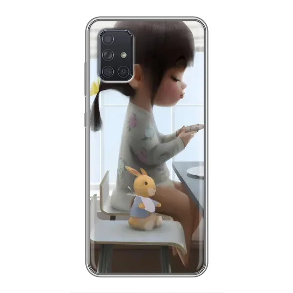Чехол с рисунком «Девочка с игрушкой» для Samsung Galaxy A71 (A715) Чехол с рисунком «Девочка с игрушкой» для Samsung Galaxy A71 (A715)
