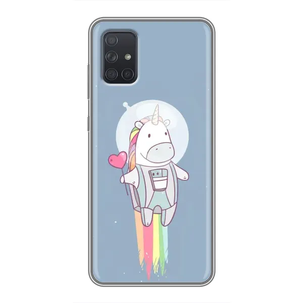 Чехол с рисунком «Единорог космонавт» для Samsung Galaxy A71 (A715) Чехол с рисунком «Единорог космонавт» для Samsung Galaxy A71 (A715)