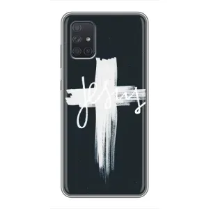 Чехлы для Самсунг Галакси А71 (Крест Иисуса) (Jesus)