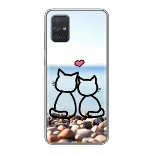 Силиконовые Чехлы Любимому человеку для Samsung Galaxy A71 (A715) (Котейки)