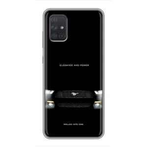 Чехлы с тематикой "Крутые машины" на Samsung Galaxy A71 (A715) (Черный Land Rover)