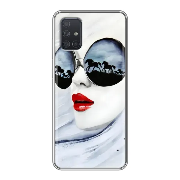 Чехол с рисунком «Любительница коней» для Samsung Galaxy A71 (A715)