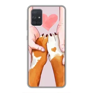 Чехол (ТПУ) Милые собачки для Samsung Galaxy A71 (A715) (Любовь к собакам)