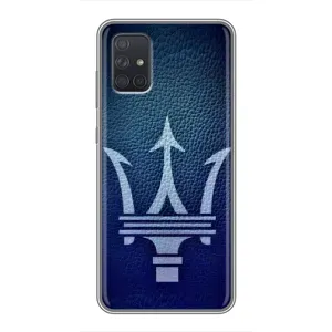 Чехлы с тематикой "Крутые машины" на Samsung Galaxy A71 (A715) (Лого Maserati)