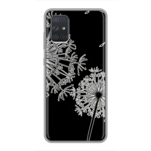 Силиконовый Чехол с одуванчиками на Samsung Galaxy A71 (A715) (Одуванчики)