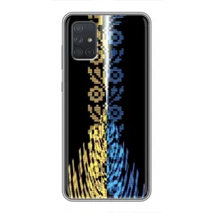 Силиконовый Чехол на Samsung Galaxy A71 (A715) (Патриотическая вышиванка)