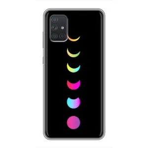 Чохол (ТПУ) з планетами на Samsung Galaxy A71 (A715) (Повнолуння)