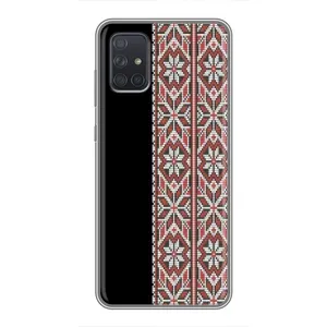Силіконовый Чохол на Samsung Galaxy A71 (A715) з картинкой Вишиванки (Стильна вишиванка)