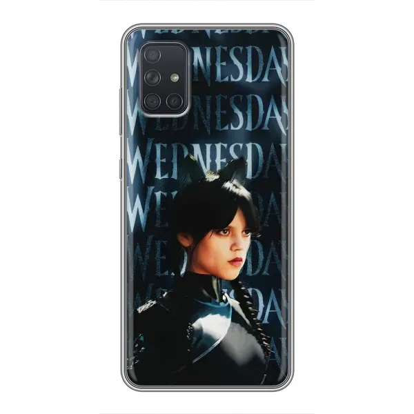 Чехол с рисунком «Уэнздей с ушками» для Samsung Galaxy A71 (A715) Чехол с рисунком «Уэнздей с ушками» для Samsung Galaxy A71 (A715)