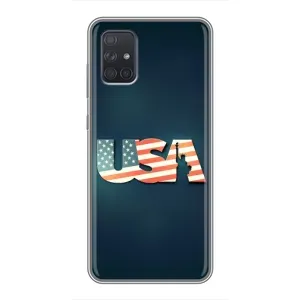 Чехол Флаг USA для Samsung Galaxy A71 (A715) (USA)