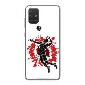 Чехлы с принтом Спортивная тематика для Samsung Galaxy A71 (A715) (Волейболист)