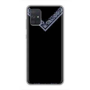 Силиконовый Чехол на Samsung Galaxy A71 (A715) (Воротник вышиванки)