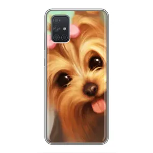 Чехол (ТПУ) Милые собачки для Samsung Galaxy A71 (A715) (Йоршенский терьер)