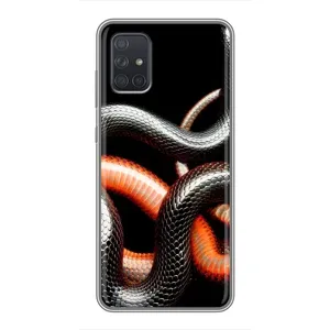 Чехлы с изображением разных животных для Samsung Galaxy A71 (A715) (Змея)