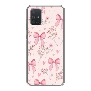 Чехол банты для Samsung Galaxy A72 (Банты с цветами)