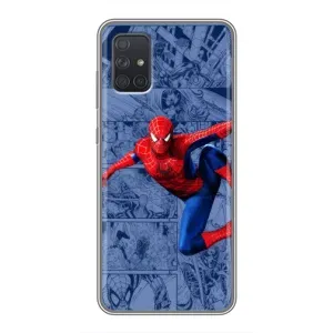 Силиконовый Чехол для Samsung Galaxy A72 (Человек Паук)