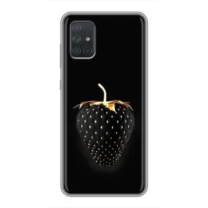 Чохол з зображенням смачної їжі для Samsung Galaxy A72 (Чорна полуниця)