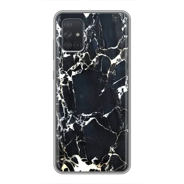 Чехол с рисунком «Чёрный мрамор» для Samsung Galaxy A72 Чехол с рисунком «Чёрный мрамор» для Samsung Galaxy A72