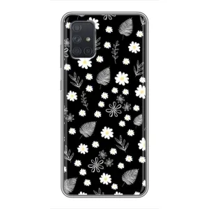 Чохли з тематикою "КВІТИ" на Samsung Galaxy A72 (цвітіння на чорному)