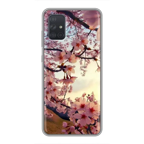 Чехол с рисунком «Цветущая сакура» для Samsung Galaxy A72 Чехол с рисунком «Цветущая сакура» для Samsung Galaxy A72
